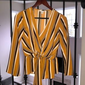 Top Shop Bell Sleeve Top